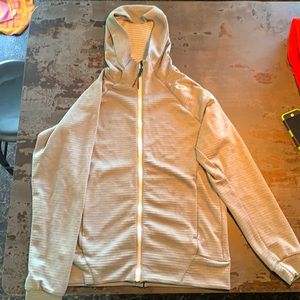 Men’s Oakley zip up hoodie hooded sweatshirt grey size medium performance fit